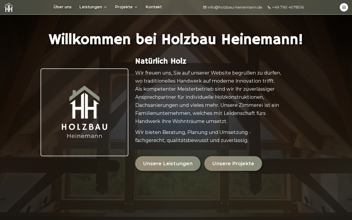 Startseite von Holzbau Heinemann